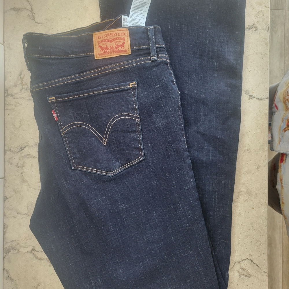 Levi's Dark Blue Jeans Classic Bootcut Ladies 14